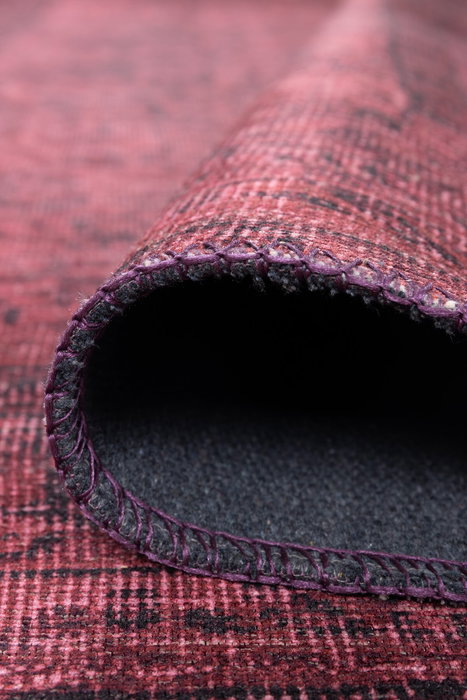 Conceptum Folk Chenille - Alfombra Morada 75 x 150 cm